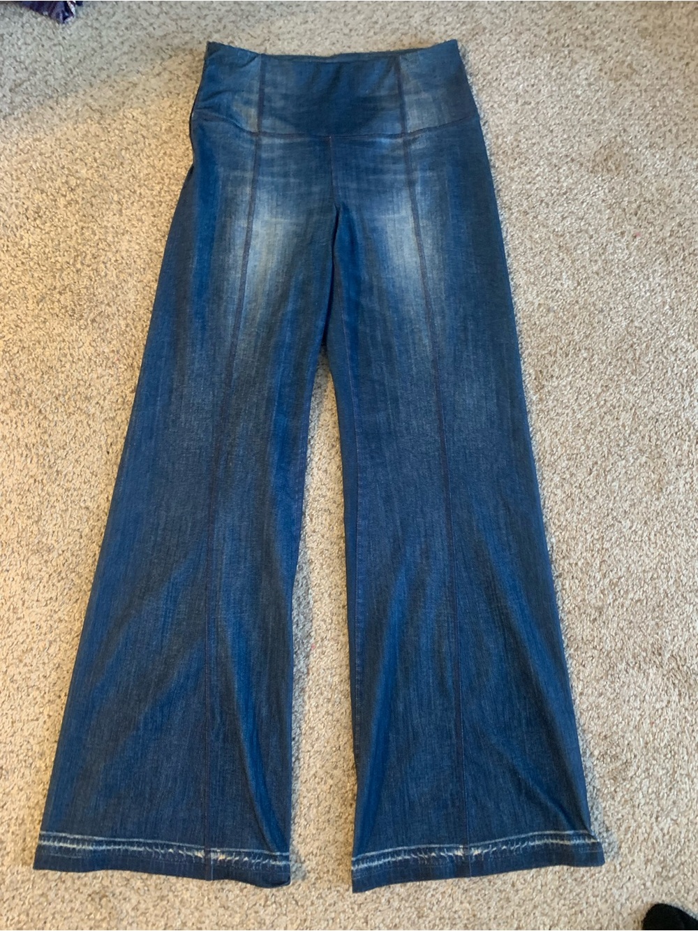 Lucy Flared Leg Denim Look XS Petite